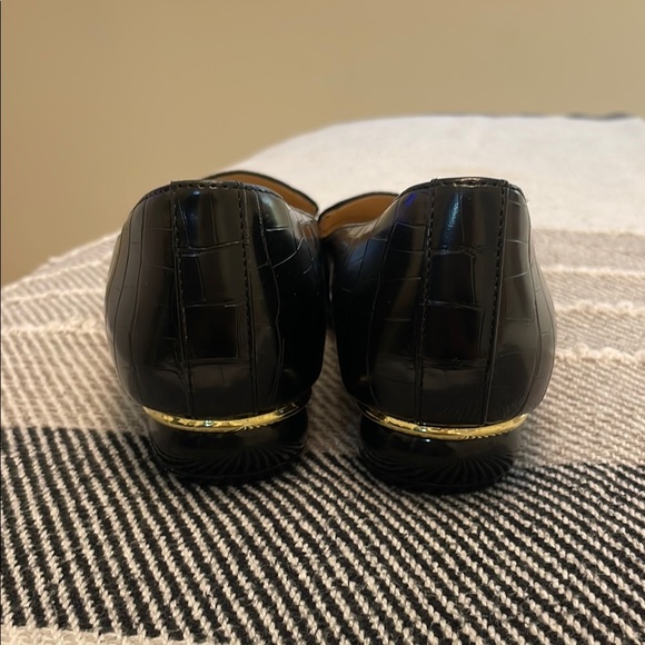 Liz Claiborne Black Croc-Embossed Essex Loafers - Picture 3 of 3